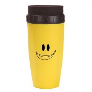 Christmas Decorations Durable Double Layer Coverless Cup Portable Handy Straw For Children