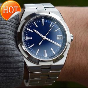 Relógio masculino de vidro safira 41mm, relógios automáticos de cerâmica mecânica, relógios de pulso masculinos totalmente à prova d'água em aço inoxidável