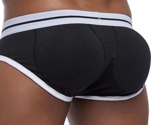 Sexy Men039s Butt Lifting Shaping Padded Mens Briefs Bulge Enhancing Gay Underwear Front hip Removable Push Up Cup J1907155241074