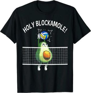 Camicie casual da uomo Holy Blockamole Maglia da pallavolo Player Blocker O-Collo T-shirt in cotone da uomo Casual Vintage Tees Top DropshippingC24315