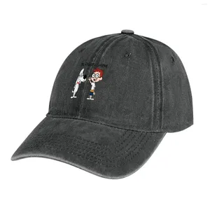 Berets Pan Peabody i Sherman Cowboy Hat Christmas Women's Hats 2024 Męskie