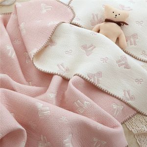 born Swaddle Wrap Sofa Throw Blankets Soft Breathable 100 Cotton Stroller Crib Receiving Blanket Bedding Quilt 240313