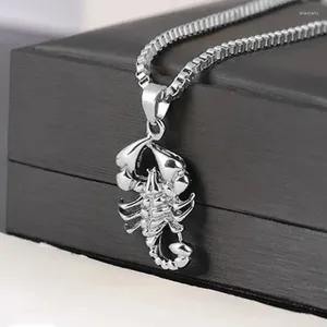 Hänghalsband huitan skorpion halsband kvinnor/män mode coola flickans tillbehör elegant gåva metall stil insats smycken för unisex