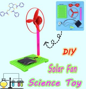 Plast Solar Fan Handgjorda Assembly Model Kits Physics Circuit Experiment Education Toys Gifts For Kids Teens Brain Development7350567