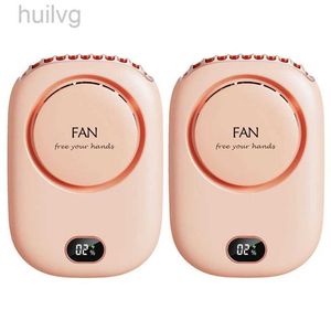 Elektrische Fans 2X Fan Mini USB Kühler Wiederaufladbare Ventilador Reise Handheld Tragbare Stille Kleine Kühlung Rosa 240316