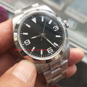 Topselling Wysokiej jakości zegarek na rękę BP Presetual 39 mm Black Dial 214270 Explorer No Date Asia 2813 Mechanical Automatic PRA220G