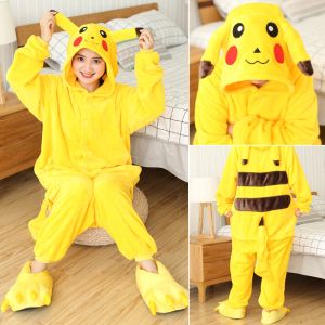 Pantaloni Unicorn Panda Coppie Pamas Set Women Winter Sine Animal Onesies Men One Piece costume da costume Sleep abbigliamento Flanella Pijamas