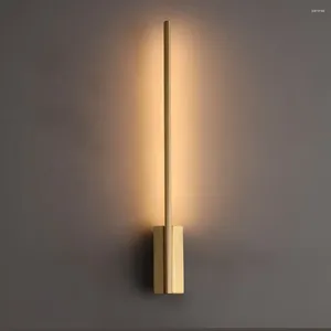 Wall Lamp Luxury Gold Lighting Fixture Light Simple Copper Led Indoor For Bedroom Modern Design Sconce Bracket
