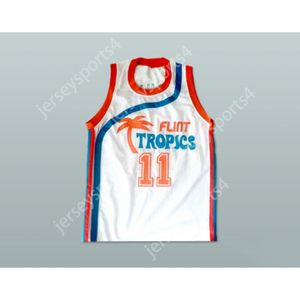 모든 이름 모든 팀 Flint Tropics 11 Ed Monix Basketball Jersey Semi Pro Team New All Stitched Size S M L XL XXL 3XL 4XL 6XL 최고 품질