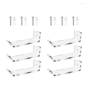 Kitchen Storage 3/6pcs Baseball Hat Showcases Stand Wall Mounted Hats Rack Acrylic Display