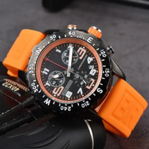 Top Luxury Men's Watch Quartz Endurance Pro Avenger Chronograph 44mm Watches Multiple Colors Rubber Men Watches Glass Wristw346A