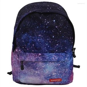 Schultaschen Damen Canvas Rucksack Stilvolle Galaxy Star Universe Space Girls