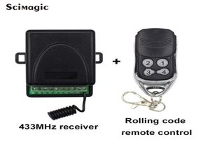 Interruttore ricevitore canale AC DC 12V 24V e telecomando 433 mhz Rolling Code per controller per cancelli porta garage3032572