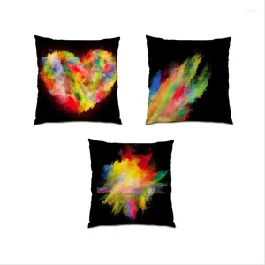 Pillow Cover Velvet 45x45 Square Decoration Home Simple Throw Covers Art Living Room Line E0619