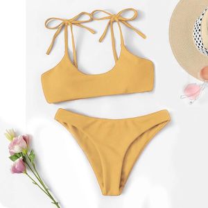 Costume da bagno da donna Costume da bagno a due pezzi Costume da bagno bikini a vita alta con controllo della pancia Costume da bagno push up plus size per donna