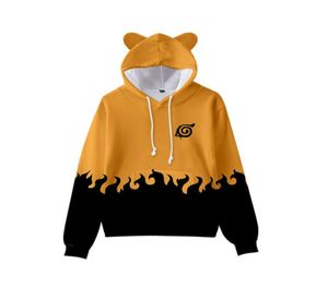 Anime 3d impresso crianças hoodies moletom meninos meninas uchiha itachi kakashi kawaii orelhas de gato com capuz jaqueta crianças roupas 6202651