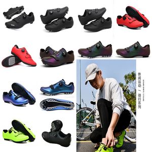 MTBq Cyqcling Shoes Men Sports Dirt Road Bike Shoes Flat Speed Cycling Sneakers Flats Mountain Bicycle Footwqear SPD Cleats Shoes GAI