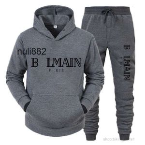 Byxor Tracksuit Suit Balmanly M3XL Tracksuits Ballmainly Designer Hoodie Ballman Pure Cotton Fashion Balmin Sweatshirt Sportwear Balmani Clothing Q65f