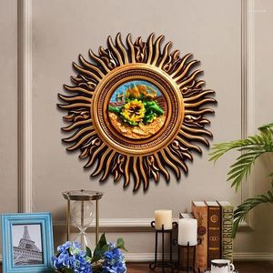 Dekorative Figuren, amerikanische Retro-Sonnenblume, Wandbehang, Wohnzimmer, Schlafzimmer, Veranda, Korridor, Luxus-Dekoration, Sofa-Hintergrund, Anhänger