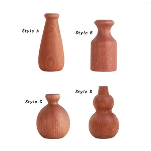 Vasen aus Holz, Blumenvase, Blumentopfhalter, Präsentationsständer, Aufbewahrung, Dekoration, Schreibtisch