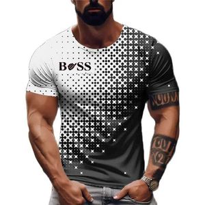 Men's Casual Shirts 2023 Mens T-shirt Short Sle Polka Dots Print T-shirt Mens Top Brand New Brand Mens 3D T-shirt Short Sle OversizedC24315