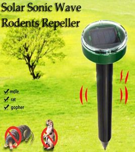 Mole Odstraszający energię słoneczną Ultrasonic Mole Snake Bird Mosquito Mouse Ultrasonic Pest Repeller Control Garden Yard Sprzęt 9807297