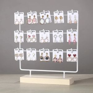 Espositore per gioielli con orecchini in metallo Gancio per organizer per rack, braccialetto, collana, anello, decorazione del negozio 240309