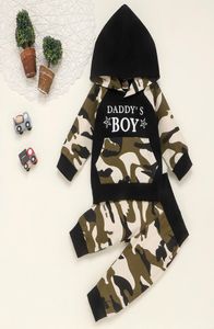 新生児の男の子の服フード付きスウェットシャツパンツコットンカジュアル2pcs衣装服セットBoy9313496