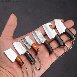 Tactical Knives Mini Kitchen Knife Unboxing Portable Small Wine Bottle Opening Paper Cutting EDC Fixed Keychain KnifeL2403