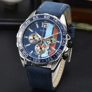 Лучшие оригинальные брендовые кварцевые часы для мужчин, многофункциональные классические часы Carrera, полностью стальные часы, хронограф, автоматическая дата, часы AAA