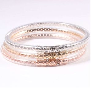 Single Diamond Shiny Women's With Transparent Silicone Tube New Candy Waterproof Plastic Armband