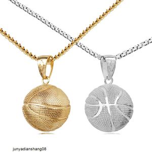 Basketball pendant male stainless steel necklace jewelry sports Pendant Jewelry