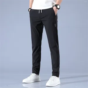 Pantaloni da uomo con tasche profonde Pantaloni da jogging casual dalla vestibilità ampia per la corsa, allenamento, allenamento, scrub da uomo