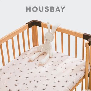 Crib Sheet Fitted 14070Cm Baby With Rubber Bedding 100 Cotton Soft Breathable Mattress Pad Cover For born 240304