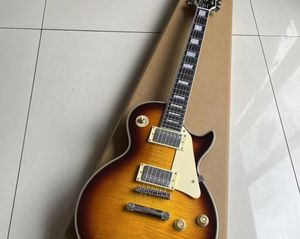 Anpassad butik 1959 R9 Tiger Flame LP Electric Guitar Standard LP Paul Electric Guitar GBCXBSSZDXSDV