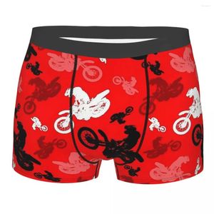 Underpants bicicleta biker ciclo bicicleta corrida vermelho motocross sujeira respirável calcinha masculina roupa interior confortável shorts boxer briefs