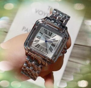 Три Stiches Design Automatic Date Men смотрит роскошные кожаные группы из нержавеющей стали Кварце