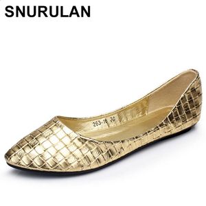 Snurulan Sring Summer Casual Shoes Kobiety Pochodne buty damskie damskie buty Moccasins Balet Flats Flat Buty Balerina Loke 477 240312