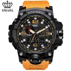 SMAEL Brand Luxury Military Sports Watches Men Quartz Analog LED Digital Watch Man Waterproof Clock Dual Display Wristwatches X062220c
