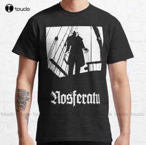 T-Shirts Nosferatu Siyah Klasik Tshirt Tişörtler Erkekler için Özel Aldult Teen Unisex Dijital Baskı Tee Sesli XS5XL Klasik Tshirt