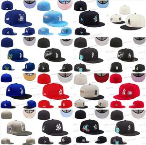 68 Colors Mix Men's Baseball Fitted Hats Royal Blue Red Black Angeles Pink Rose Sport Full Closed Hearts Caps new York Chapeau Stitch World Series Patched SD Jan20-03