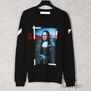 Erkek Hoodies Sweatshirts Offs Beyaz Erkek Tasarımcılar Kıyafetler Erkek Kadın Tasarımcı Mektup Baskı Siyah Terry Pullover Coats Sweatshirt Sweatshirt kapüşonlu kazak Euro 5m2sg