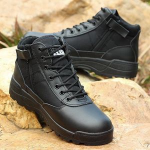 Fitness Shoes Spring Autumn Men Women Field Jungle Desert Ankle Boots Outdoor Hiking Climbing Breathable Non Slip Leather Tactical Boot