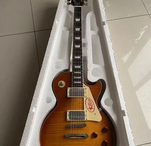 Custom shop 1959 R9 Tiger Flame LP guitarra elétrica padrão LP Paul guitarra elétrica FVGDSGSGF