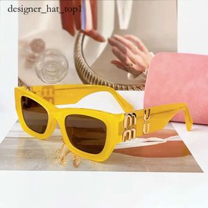 2024 Miu Letter Brille Mode Luxus Mui Mui Sonnenbrille Damen Designer Sonnenbrille für Frauen Oval Top Damen Boutique 1 Highend Beste Version Brille Acetat 8116