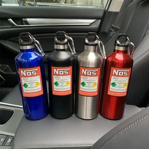 Stainless Steel Vehicle Mounted NOS Nitrogen Cylinder Insulation Kettle Water Cup Motorcycle Mountain Bike Bottle 500ML 240314