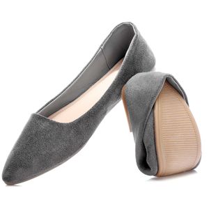 HBP Scarpe scamosciate da donna non di marca Ballerine basse e sexy Ballerine casual con punta a punta per e da donna