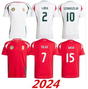 2024 Hungria Futebol Jerseys seleção nacional maillots de futebol 2024 2025 SZOBOSZLAI SZALLAI SZALAI FERENCZI GAZDAG VINICIUS ORBAN PRISKIN 24 25 camisa de futebol 999