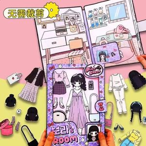 Material Package Pinch Music Paper Doll Decompression Fun Sweet Tyst Books Game Book Non-Finished DIY Squishy Paper Book 240305