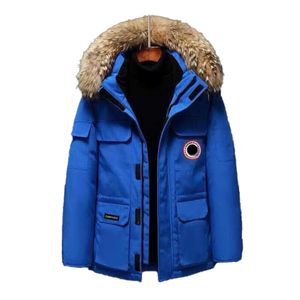 2024 homens canadense ganso casaco de inverno grosso quente masculino para baixo parkas jaquetas roupas de trabalho jaqueta ao ar livre engrossado moda mantendo casal transmissão ao vivo casaco387